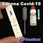 Corona rapid test kit consists of a cassette, buffer solution, pipette and manual.
