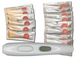 12 ovulation tests and 3 pregnancy tests