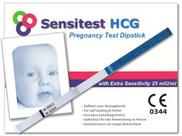 Sensitest pregnancy test dipstick